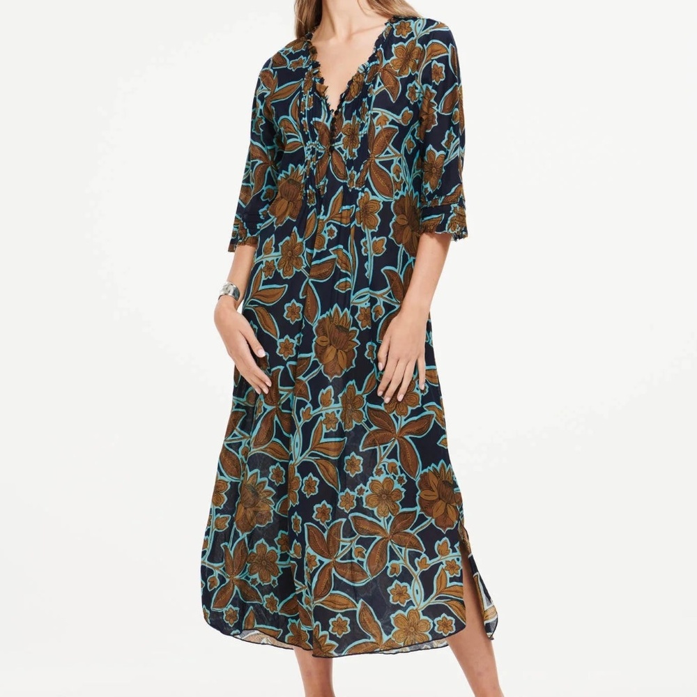 One Season Middy Poppy Dress  NWT